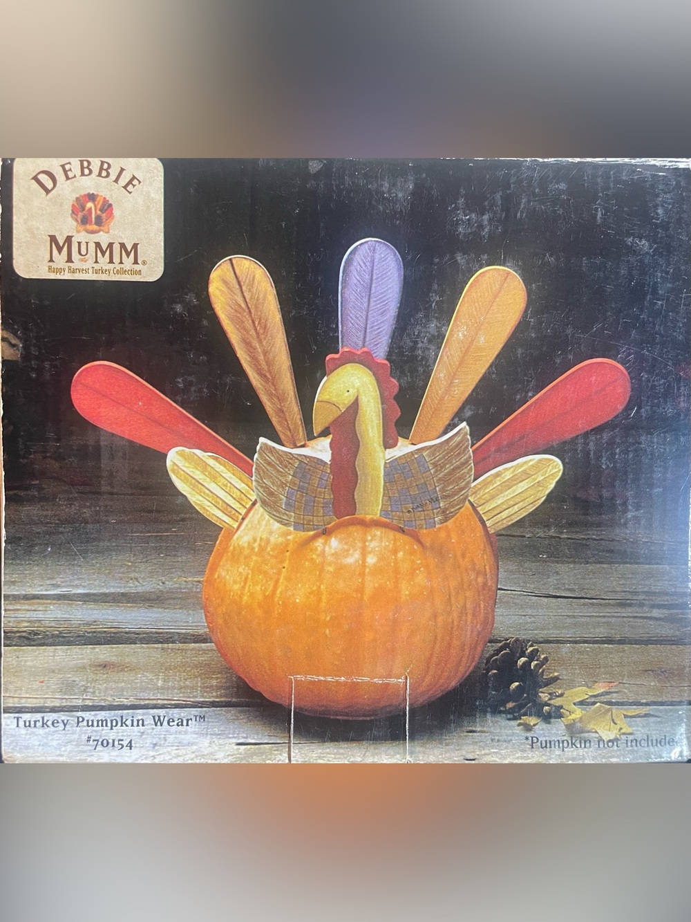 Vintage DEBBIE MUMM Happy Harvest Turkey Collection Dress Up Pumpkin to a Turkey